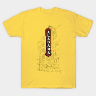 Alabama Theatre Sign Painting T-Shirt